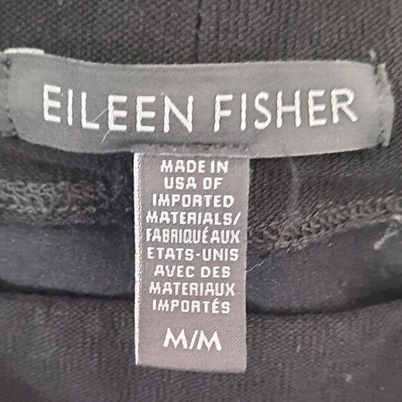 Eileen Fisher Black Wide Leg Pants Size Medium - Picture 3 of 7